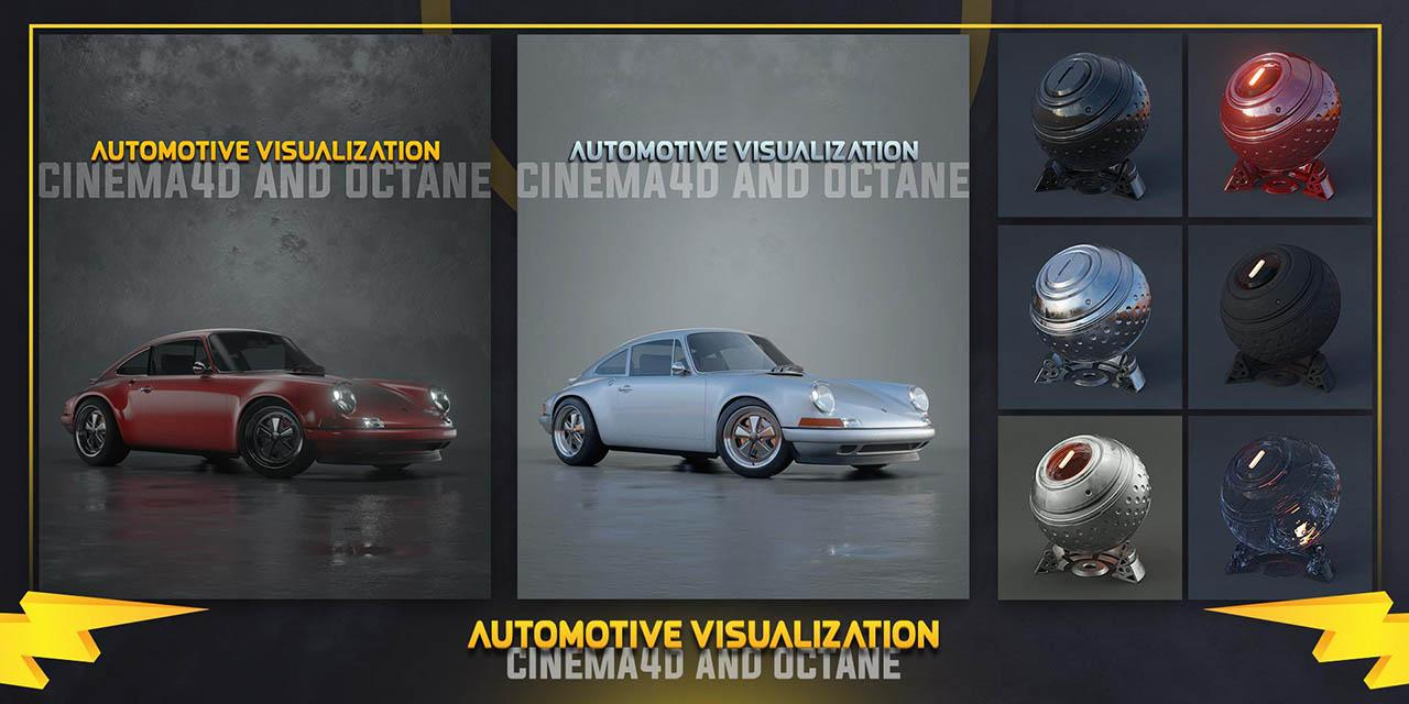 C4D Octane渲染器汽车场景渲染教程 Skillshare Automotive Visualization With Cinema 4D and Octane Render