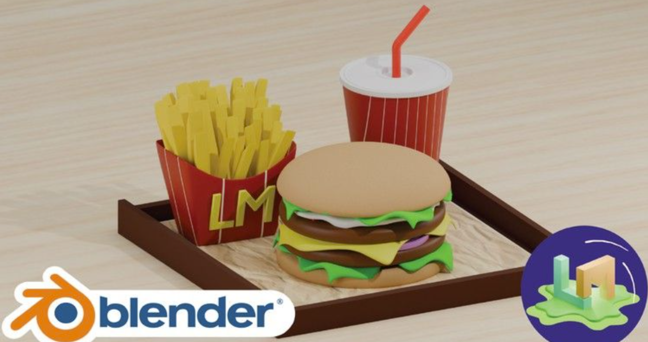 Udemy – Blender汉堡套餐制作