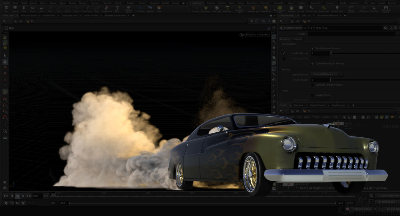 The Gnomon Workshop – Houdini烧胎烟雾制作