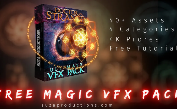 43个奇异博士魔法能量护盾粒子传送门VFX特效合成动画4K视频素材