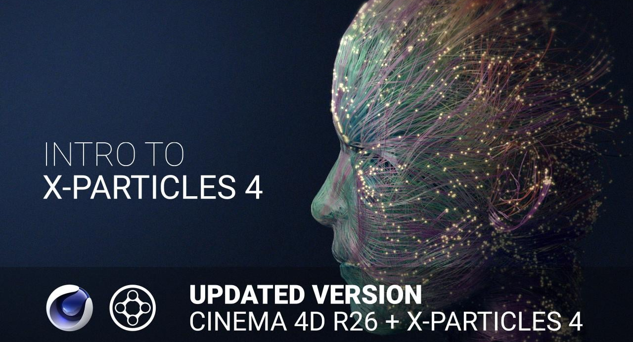 【教程】C4D 通过 X-Particles 4 抽象视觉设计 双语字幕 含项目下载！！！
