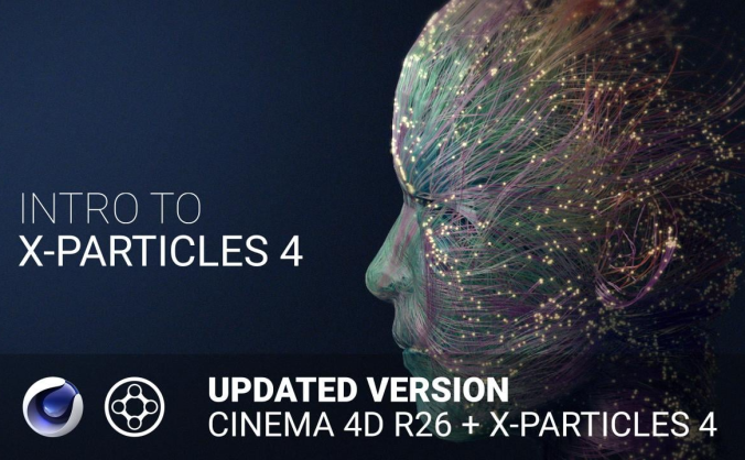 【教程】C4D 通过 X-Particles 4 抽象视觉设计 双语字幕 含项目下载!!!